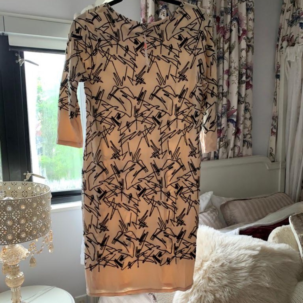 NEVER WORN Pink and Black Style Dress